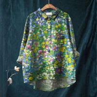Seraphin™ | Blusa in Lino Senza Tempo con Stampa