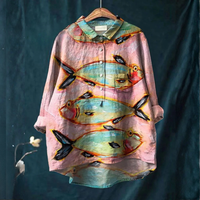 Iris™ | Blusa in Lino Senza Tempo con Stampa