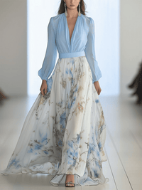 Peniel™ | Elegante Abito Maxi Floreale