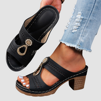 Isabella™ | Sandali Comfort Ortopedici con Tacco Alto