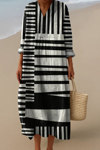 ELARA™ | ABITO MAXI MONOCROMATICO