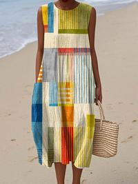 Eve™ Vestito Midi Geometrico