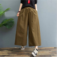 AMELINA – PANTALONI IN LINO PLISSÉ COMFORT FIT
