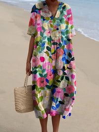 Bente - Vestito Vintage a Fiori